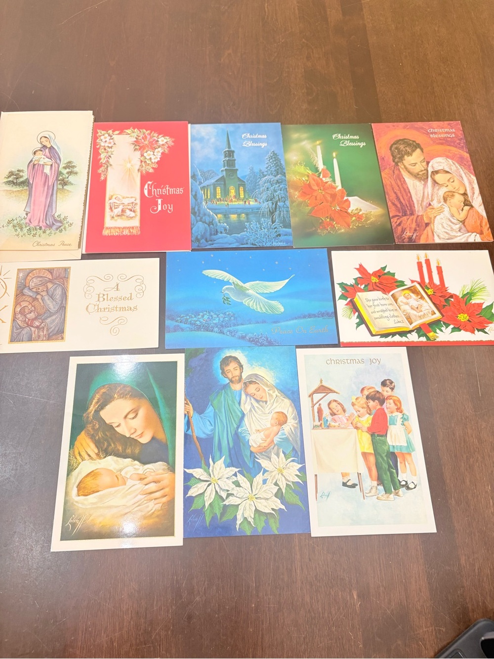 11 Vintage Religious Christmas Cards